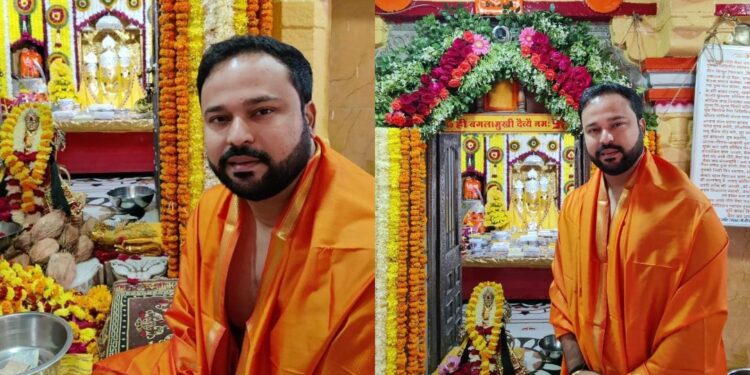 bharatiya-janata-yuva-morcha-president-tajinder-singh-tiwana-took-blessing-of-mahakal-in-ujjain