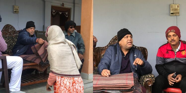 shri-barfani-dada-ji-and-social-worker-ram-kumar-pal-became-the-messiah-of-saints-and-the-needy-in-this-cold-season-distributed-blankets-among-the-people